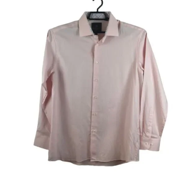james tattersall dress shirts JAMES TATTERSALL London Mens Long Sleeve Black Gray White Dress Shirt Size XL
